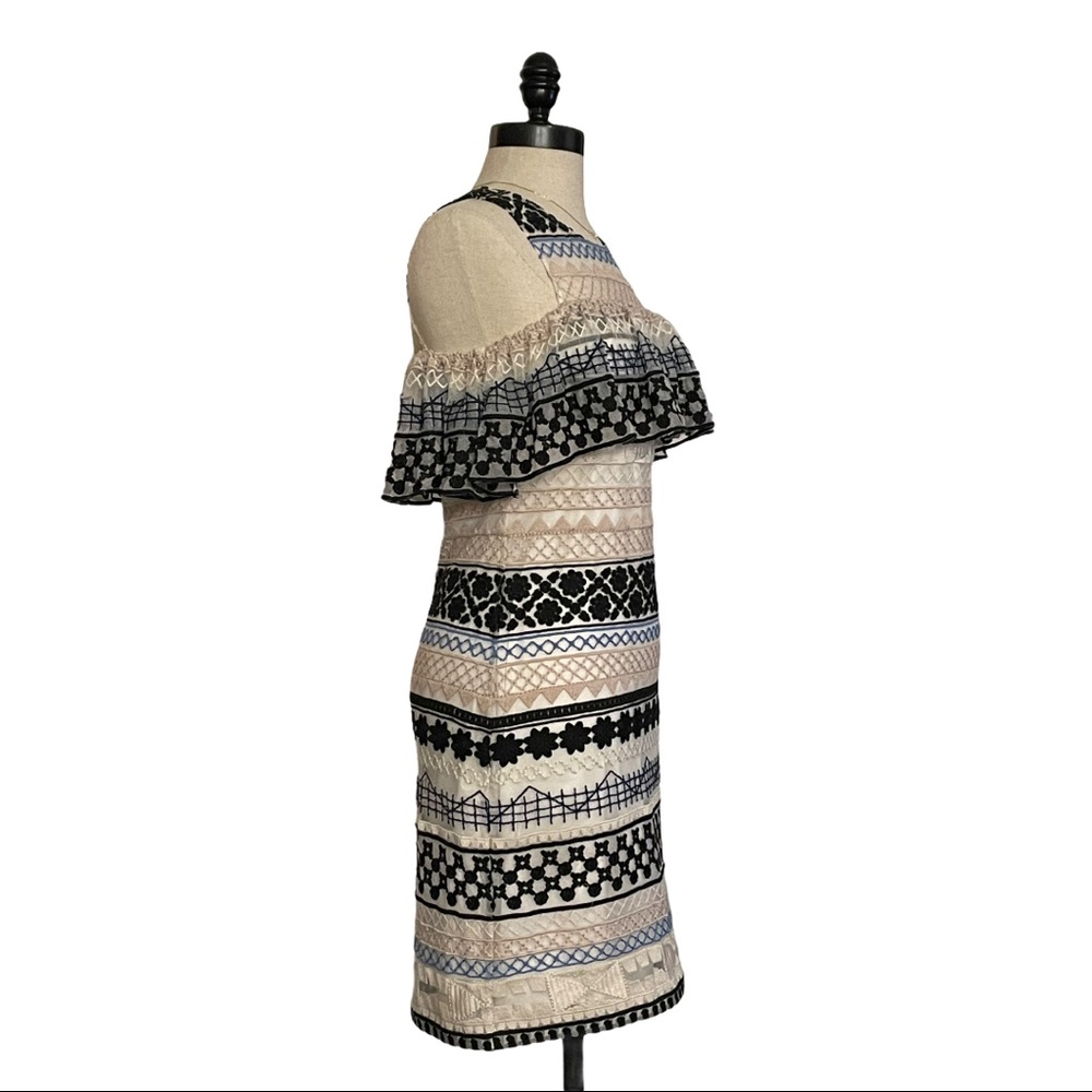 Parker Eleni Embroidered Multi-Color Dress - XS - Picture 4 of 6